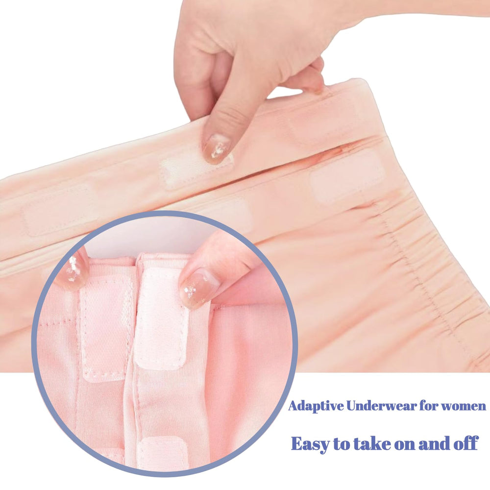 ZXYAHBKL Tear Away Underwear blue color close-up emphasizing soft cotton material.