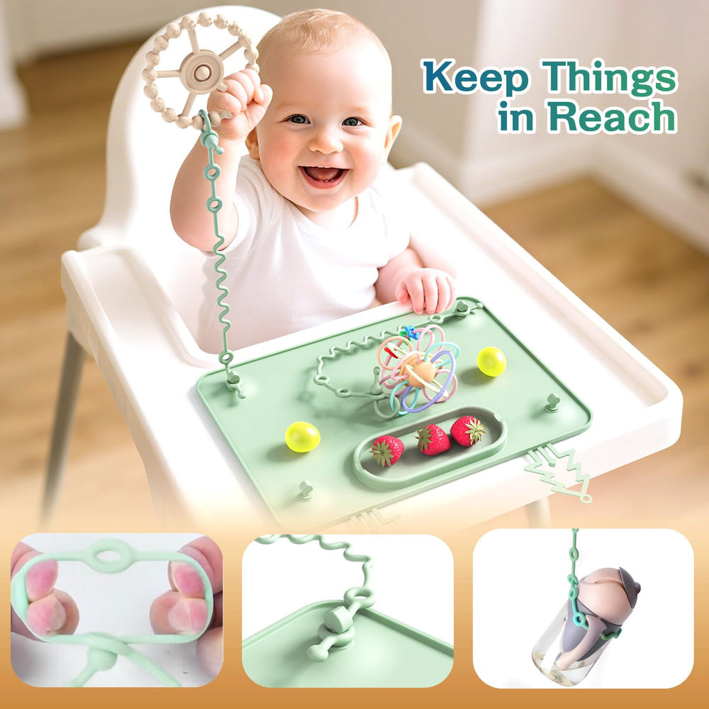 ZYATKSML dishwasher and microwave safe placemat enables quick cleanup.