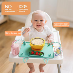 ZYATKSML food-grade silicone is safe for chewing and easy to clean.