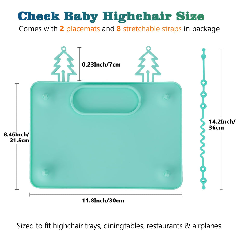 ZYATKSML restaurant and travel friendly placemats reduce clutter and lost utensils.