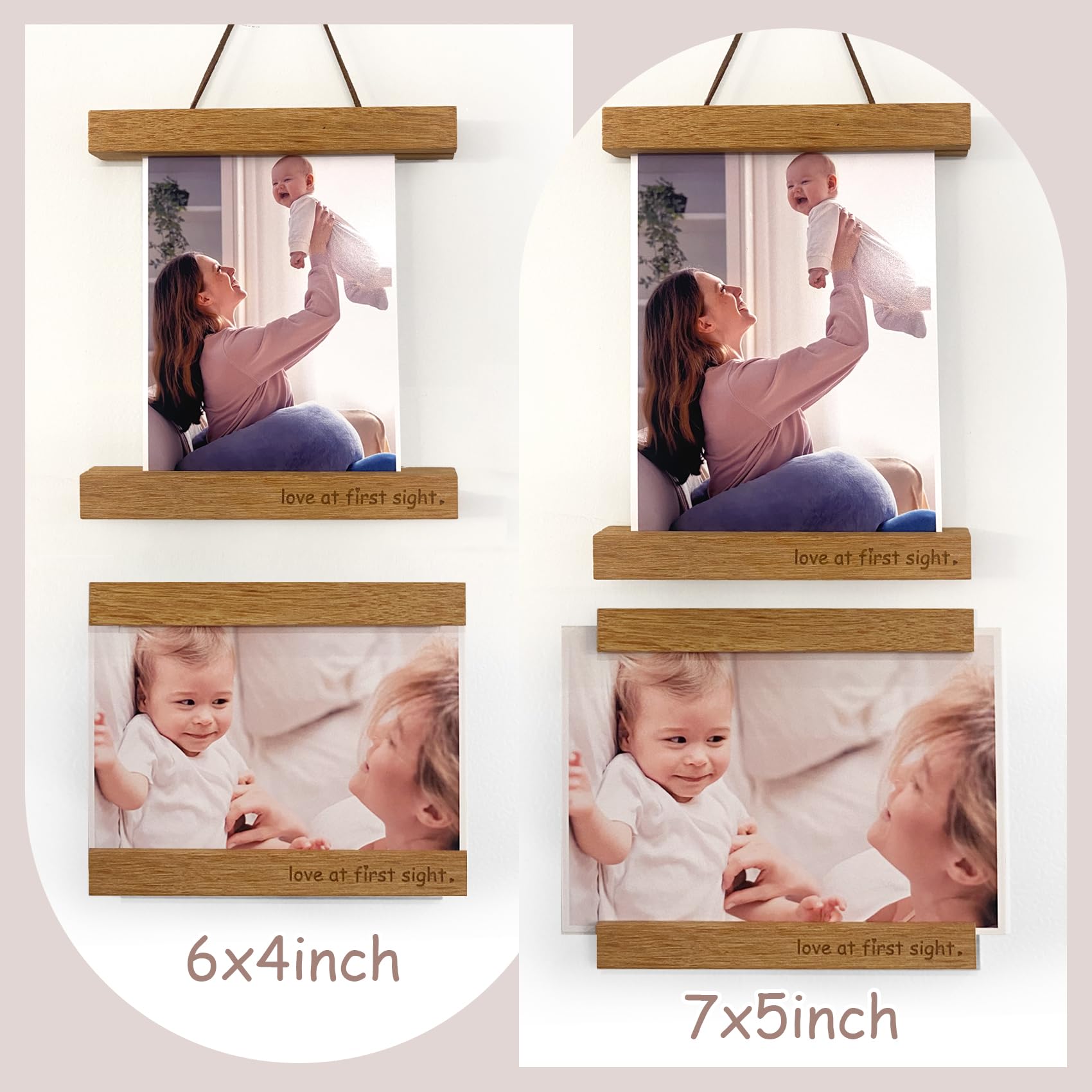 Zyeco frame installs easily on fridge using magnets