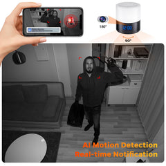 Zyee Syee rotation-lens 180-degree view for wide room coverage.