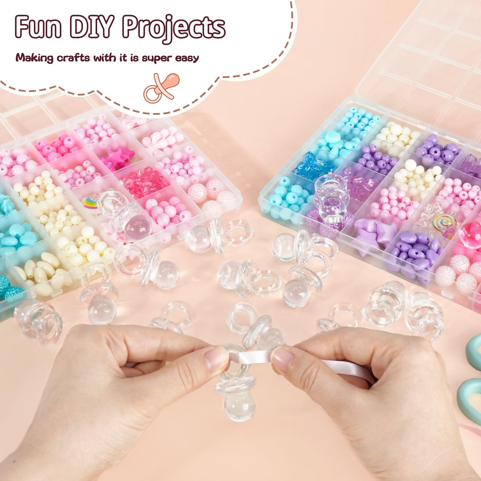 ZYFLSQ 1.75in mini pacifiers offering tiny, charming decor and DIY keepsakes.
