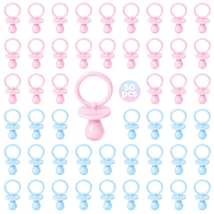 ZYFLSQ 50-pack pacifiers for baby shower game, boy and girl, ideal table scatter