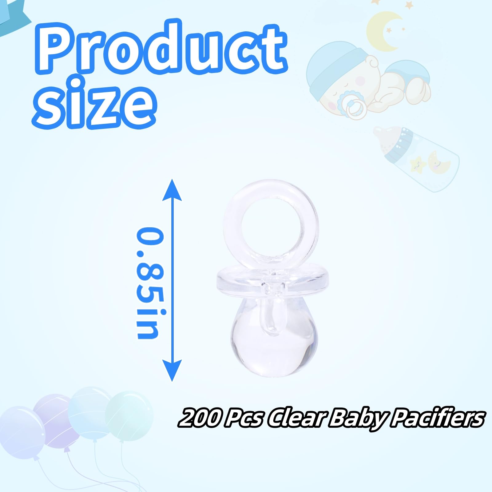 ZYFLSQ acrylic pacifier necklace accent for party decor