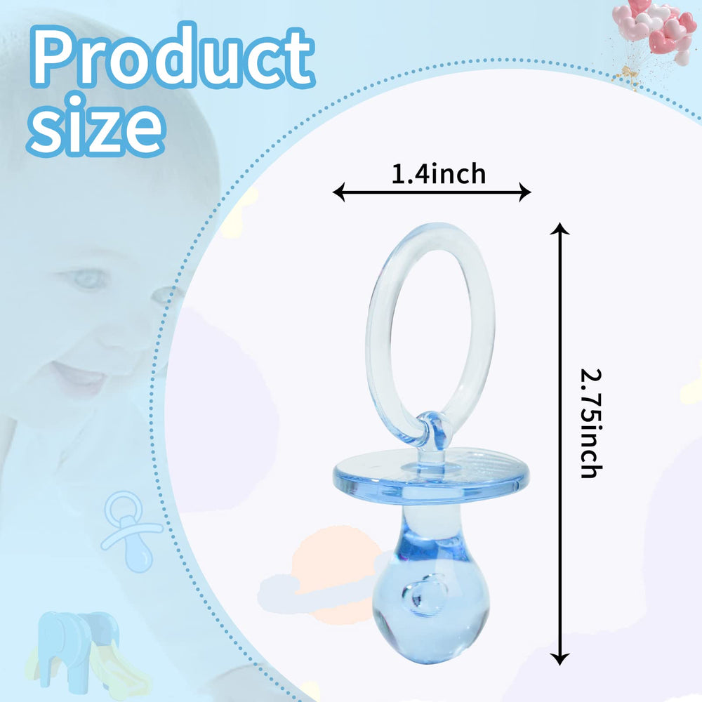 ZYFLSQ blue pacifier worn as necklace decor for DIY gifts