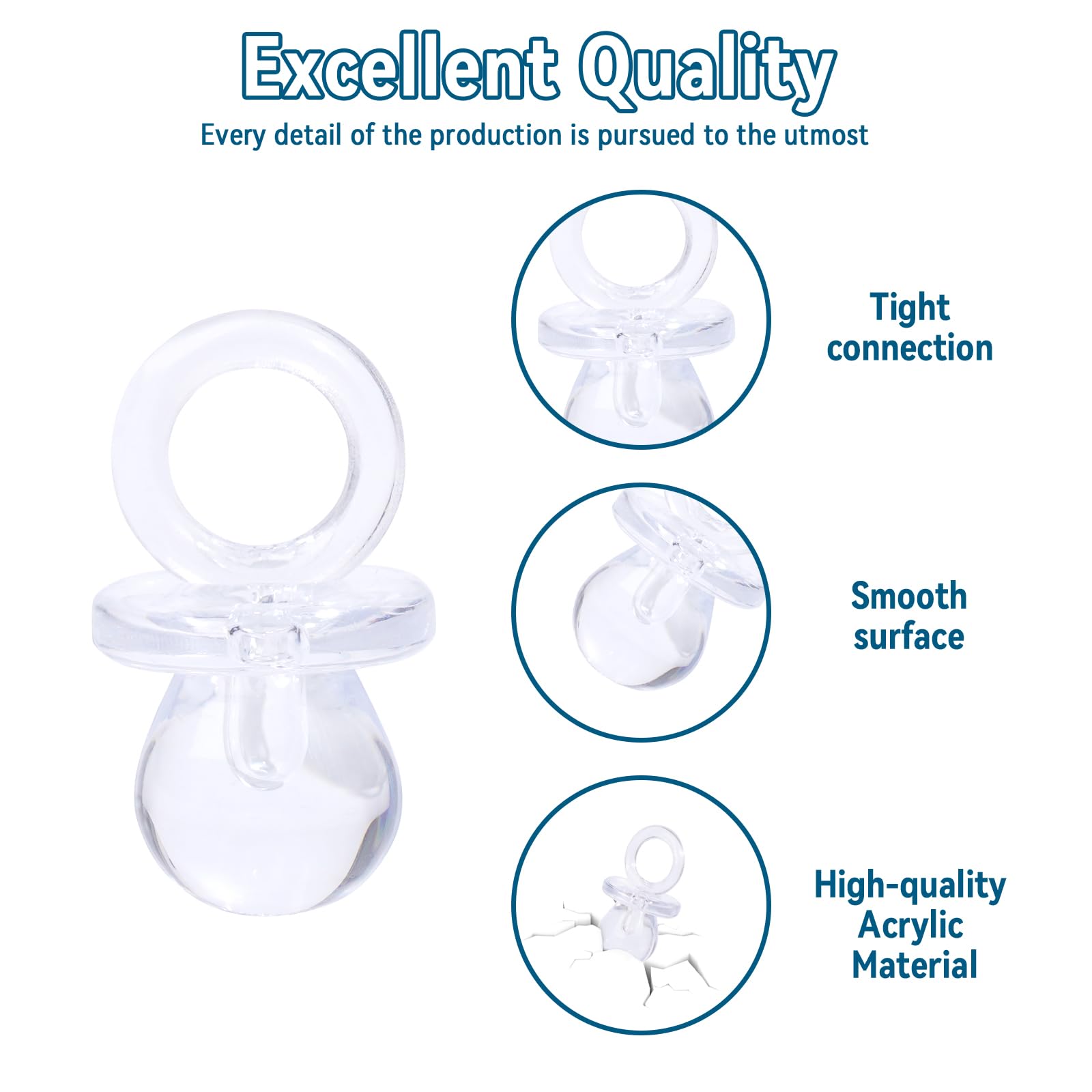 ZYFLSQ pacifier bracelet decor option for events