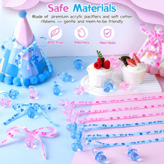 ZYFLSQ pacifier necklaces used as table scatters and decor.