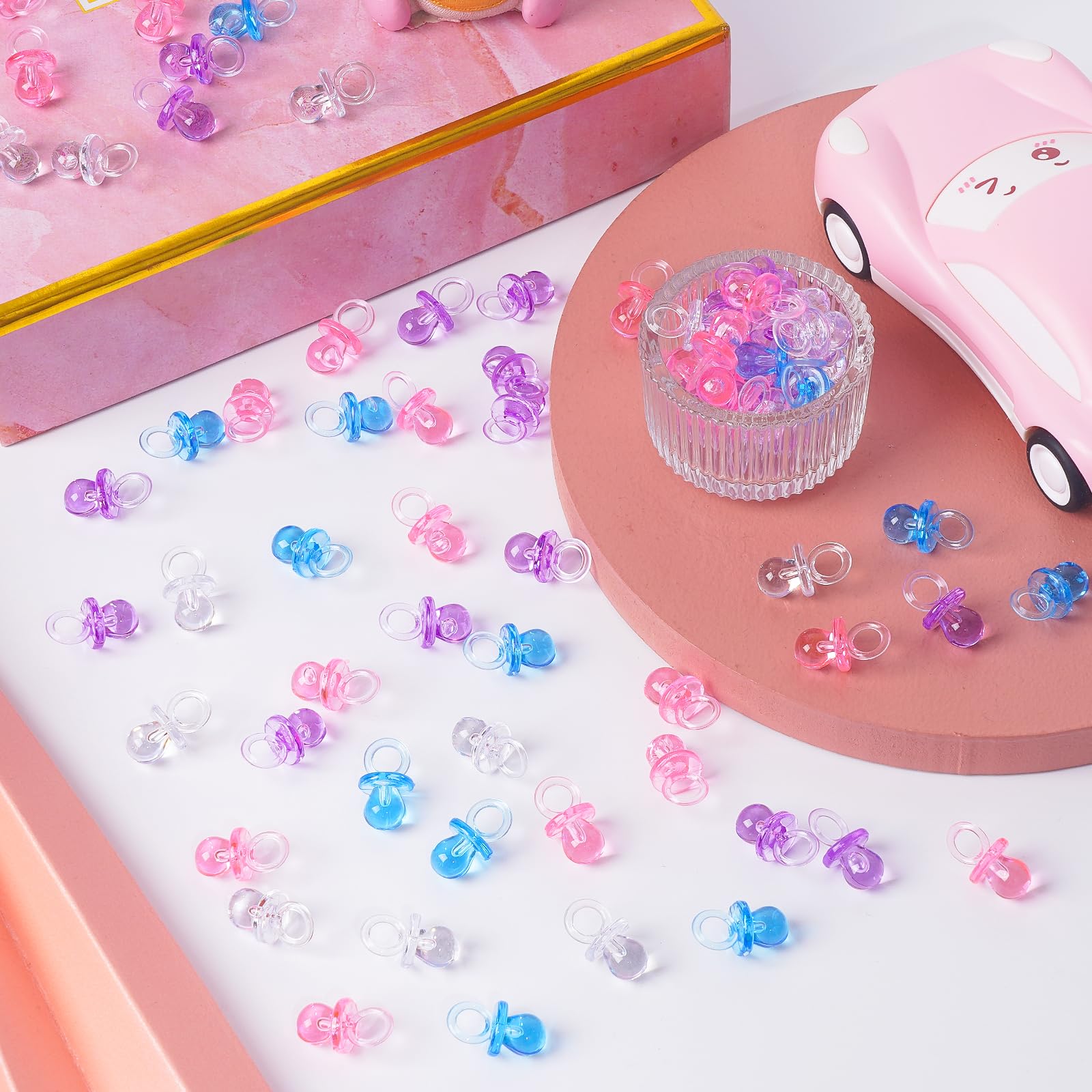 ZYFLSQ pacifier pink table centerpiece for celebrations