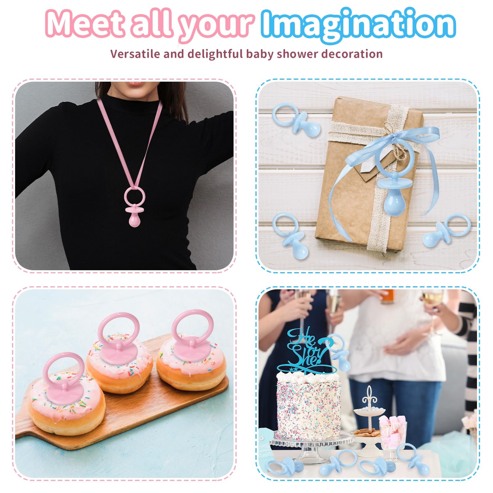 ZYFLSQ pacifiers for baby shower hunt and decorations