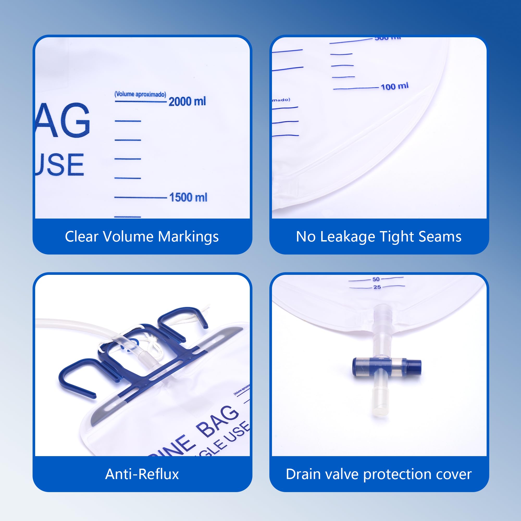 Zynkique clear graduation marks enable easy volume checks