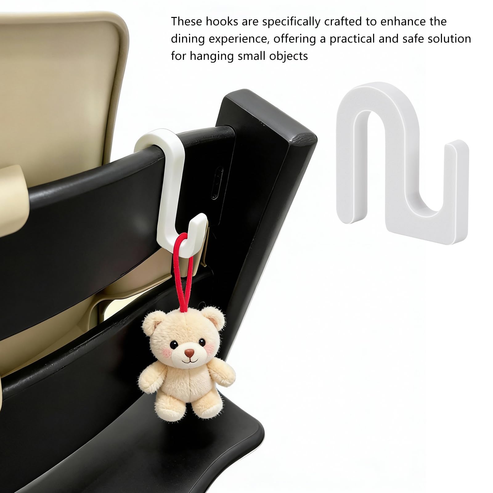Zynoro four-pack hooks keep toys and bags within easy reach.