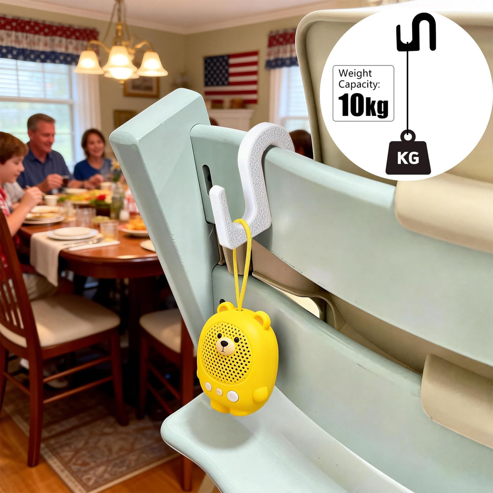 Zynoro hooks blend safety and style on your high chair setup.
