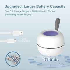 Zyntieu UV-C bulbs provide 360° sanitization with lid closed