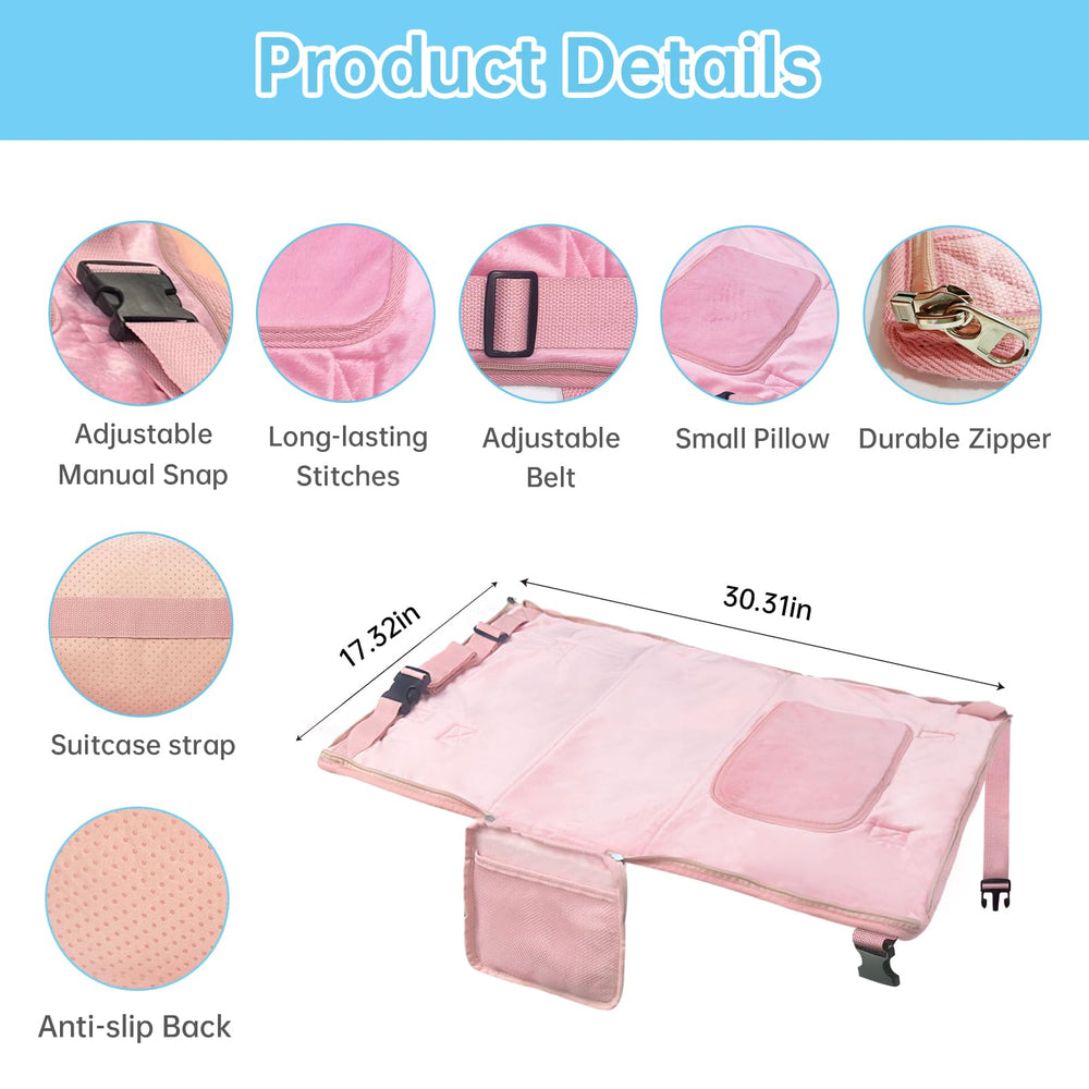 Zyphoria bed non-slip pad ensures stable placement on seats