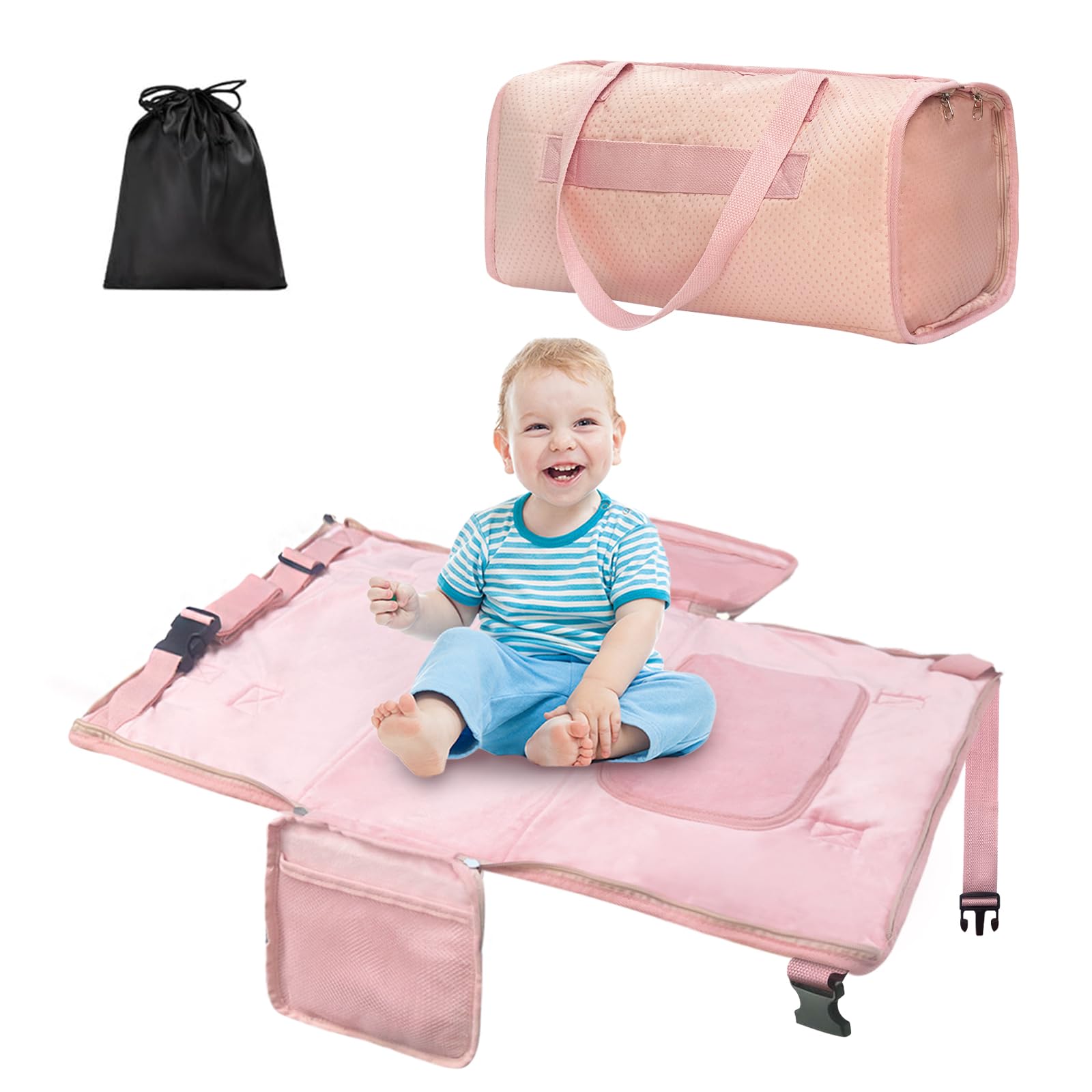 Zyphoria Toddler Airplane Bed seat extender between seats for kid-friendly comfort on flights