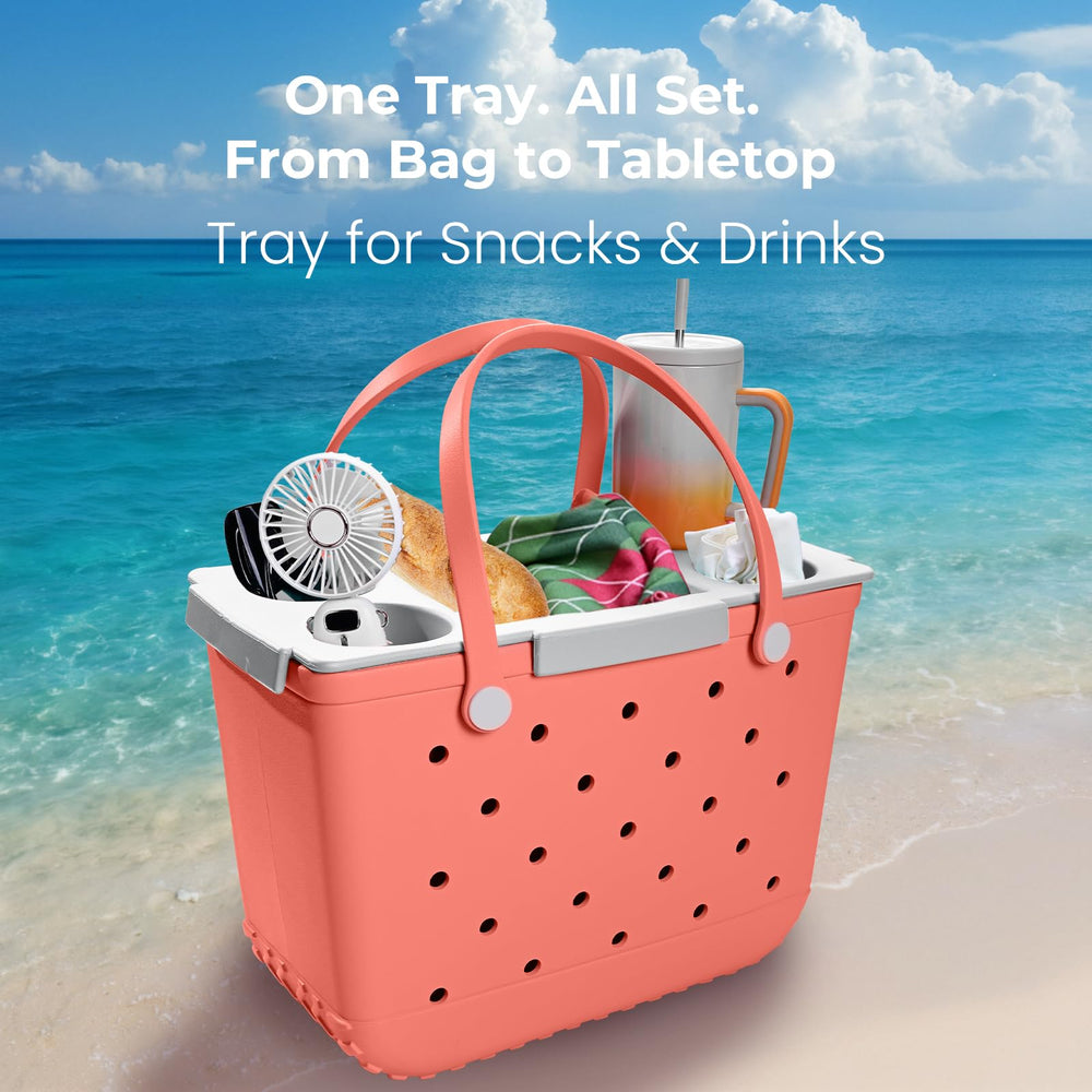 ZYTONGMAO topper tray suits beach, poolside, camping, and picnics.