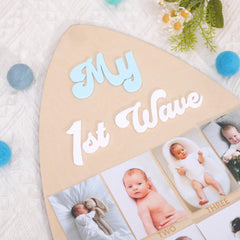 ZZDCMS Monthly milestone photo spaces showcase 12 portraits from birth to first birthday