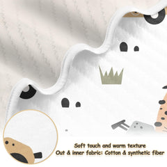 ZZKKO soft cotton-polyester mix blanket texture for naps and cuddles