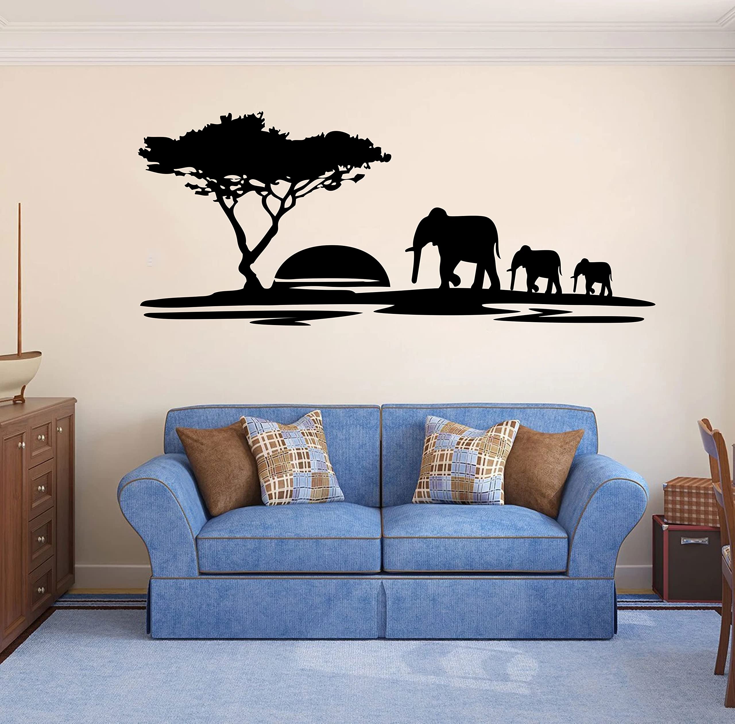 ZzMY wildlife sign safari animals decal enhances living spaces