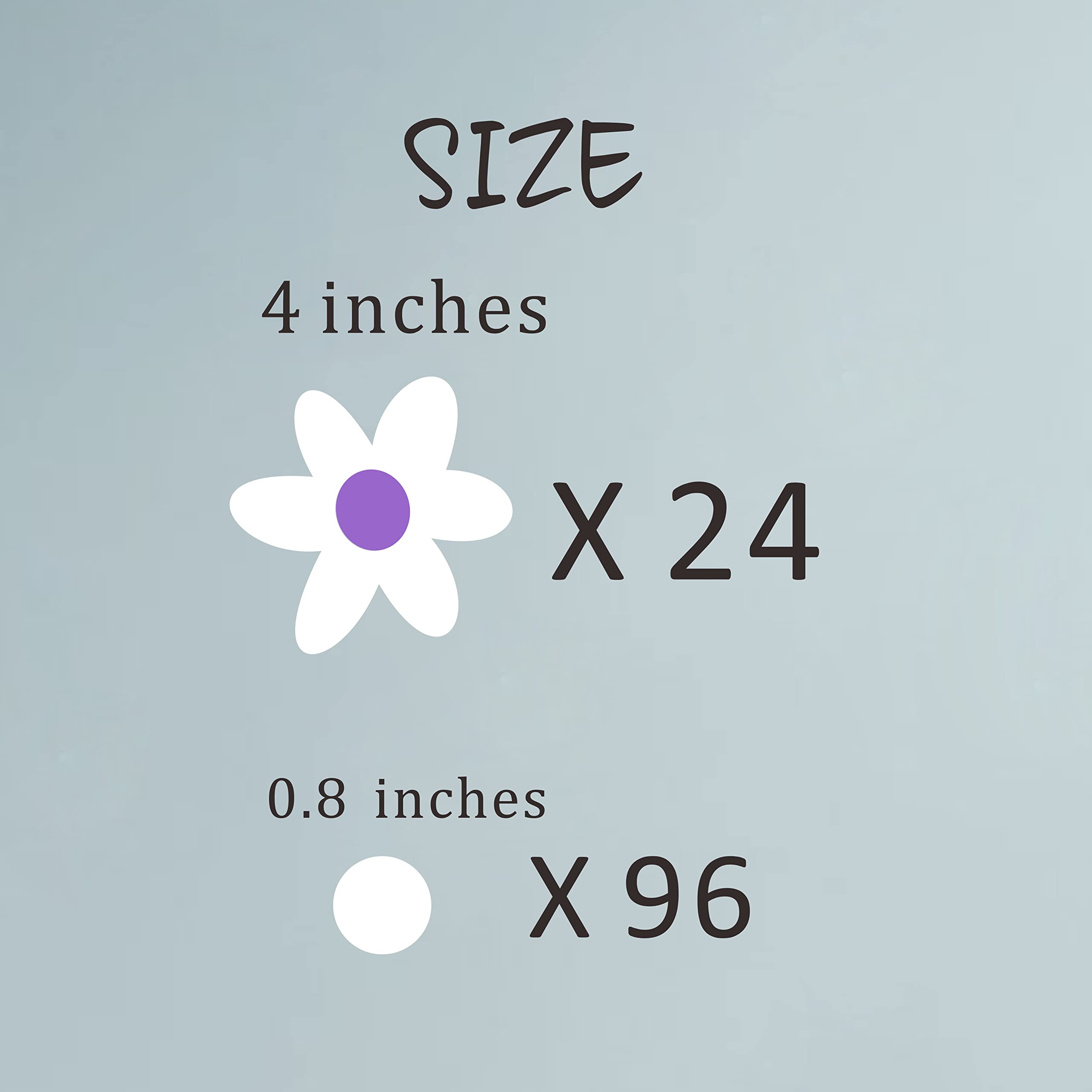 ZzMY flower dots wall sticker collection fits nurseries and kids rooms