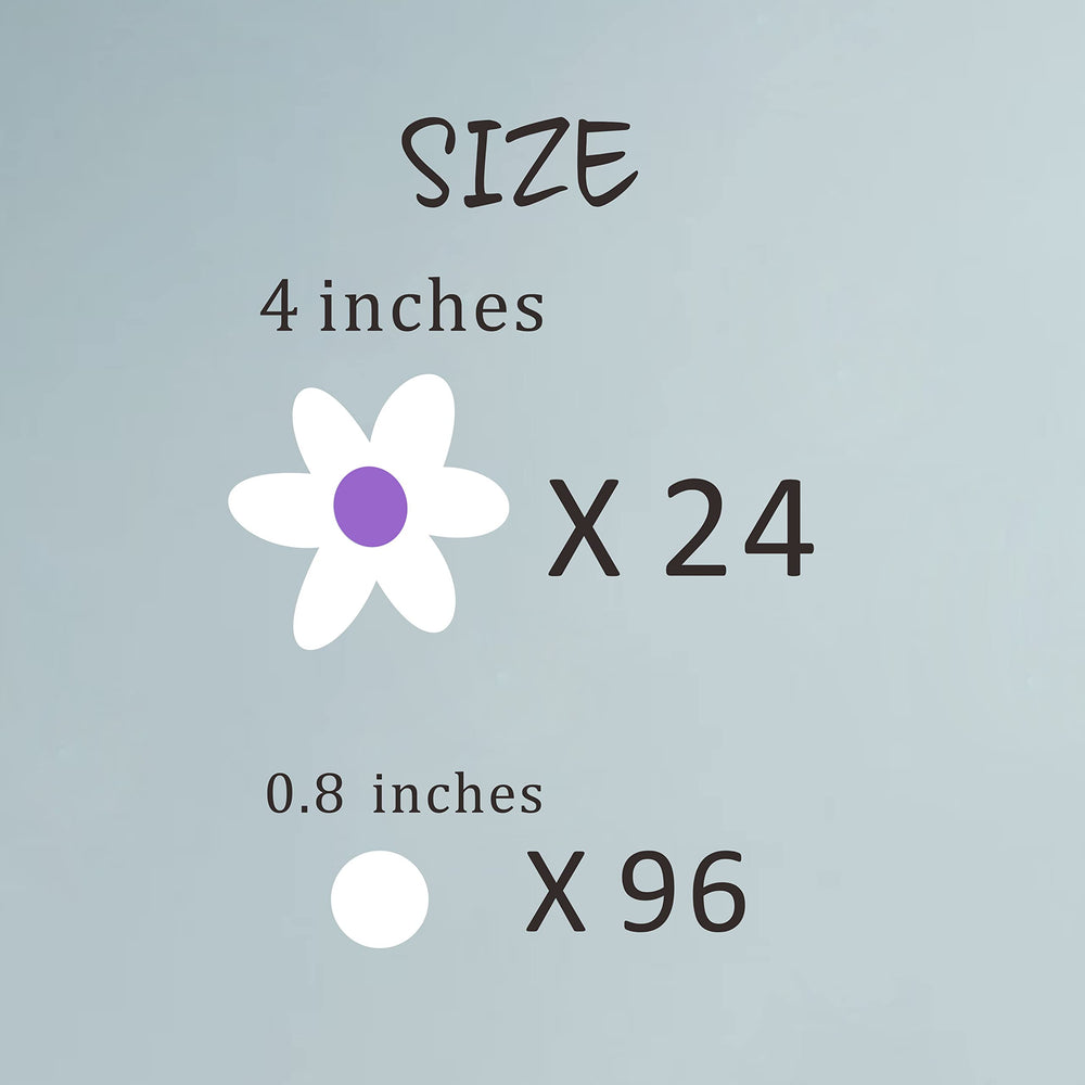 ZzMY flower dots wall sticker collection fits nurseries and kids rooms