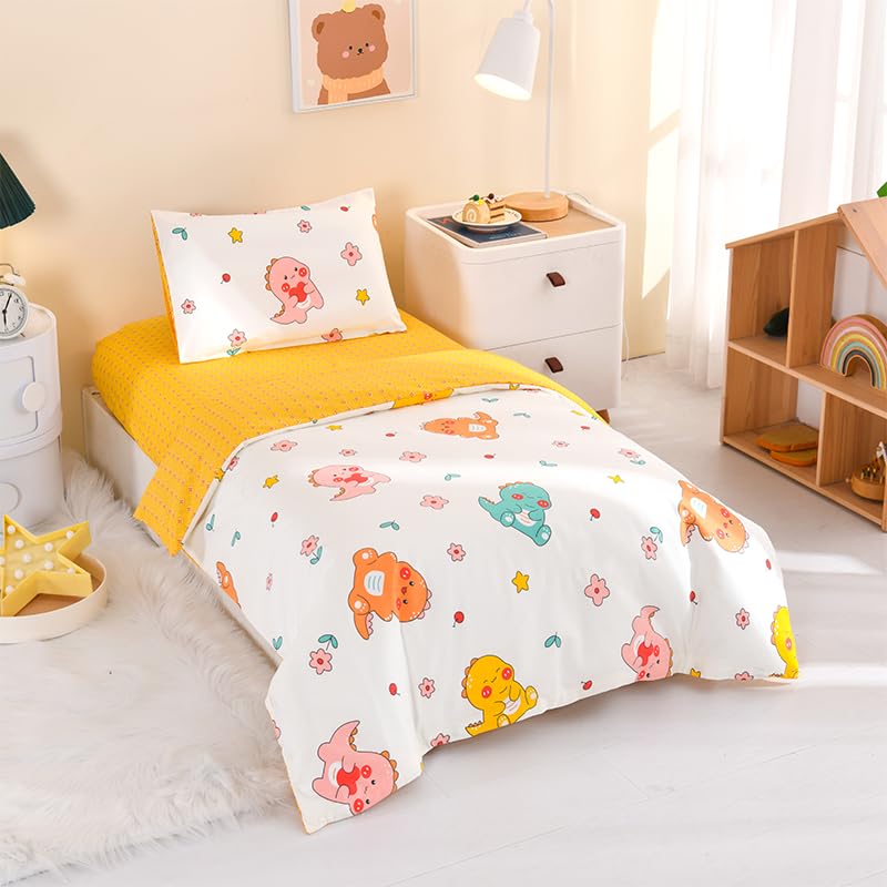 ZZRSSSLC dinosaur pattern crib fitted sheet in soft cotton, for cozy naps.